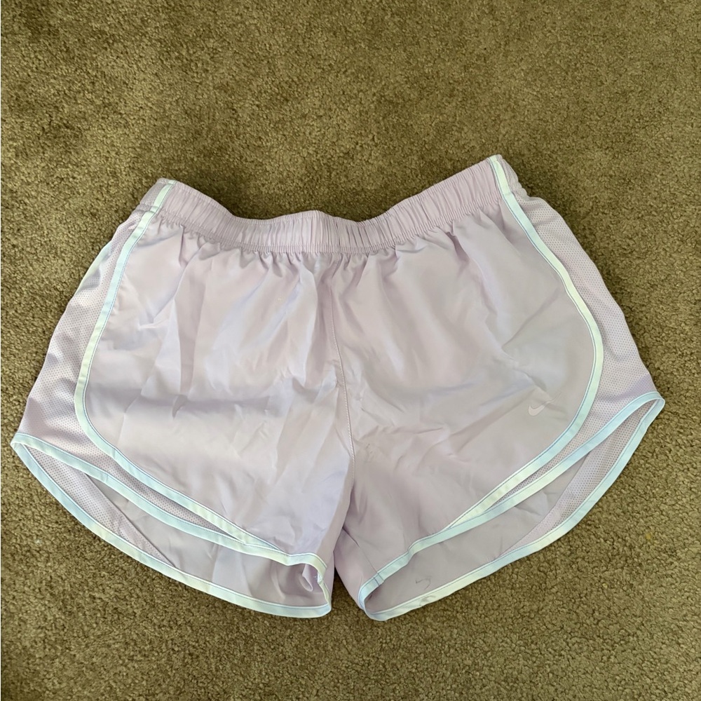 NWT Nike Women's Light Lavender Athletic Shorts with White Trim